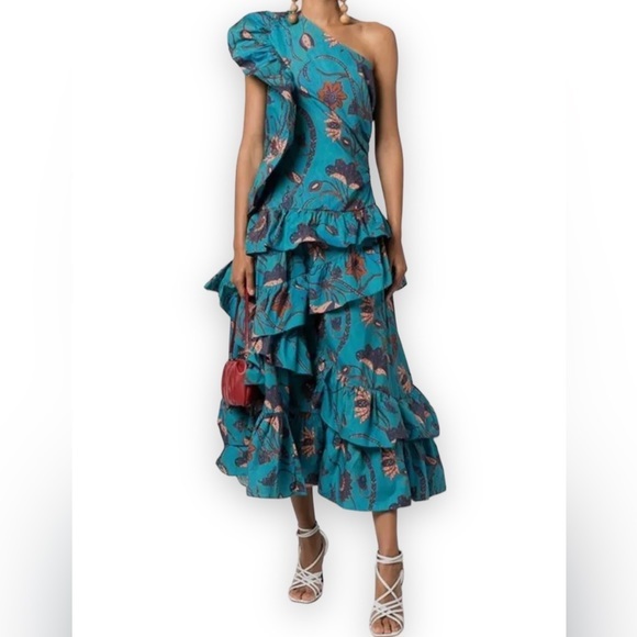 Ulla Johnson Dresses & Skirts - NWT Ulla Johnson Spring/Summer 2022 One Shoulder Tiered Dress
